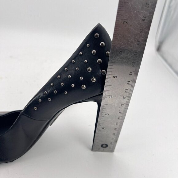 Thomas Wylde Women Size EU 40 US 9 Black Studded Leather Classic Stiletto Heels - Picture 15 of 16